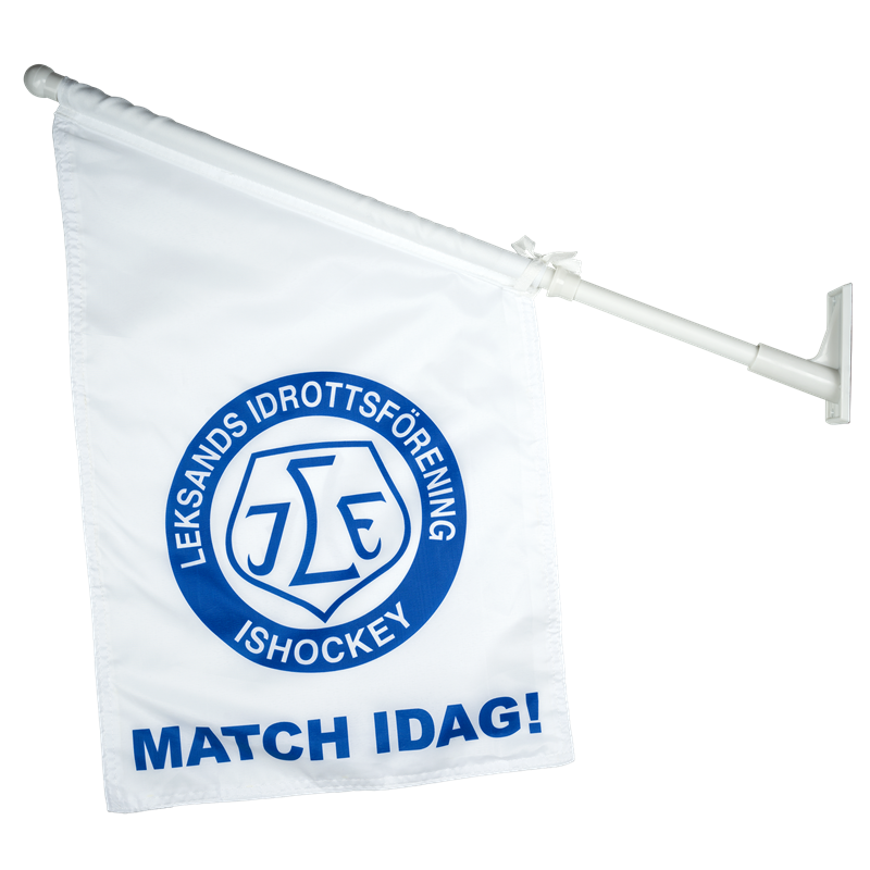 Fasadflagga vit/blå Match Idag
