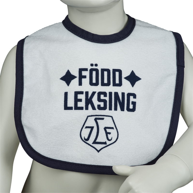 Haklapp Född Leksing vit/blå