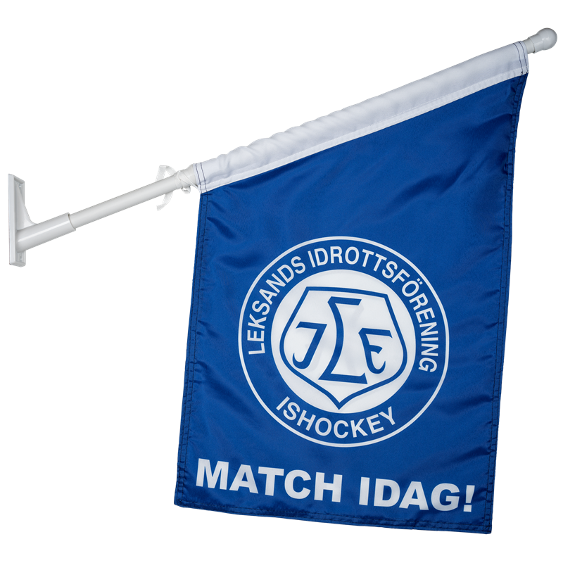 Fasadflagga blå/vit Match Idag