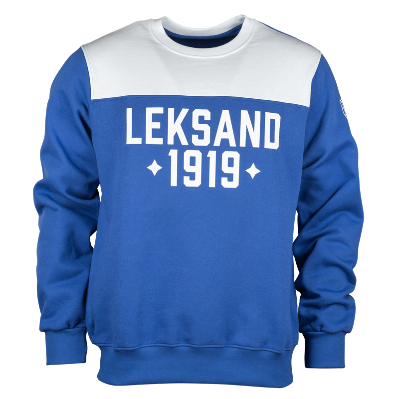 Sweatshirt royalblå/vit 
