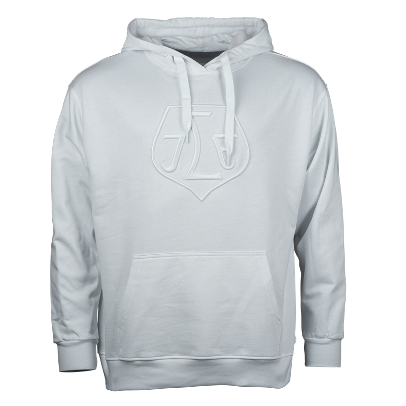 Huvtröja dam vit sköld