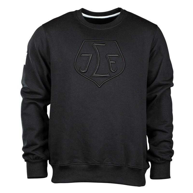 Sweatshirt svart sköld