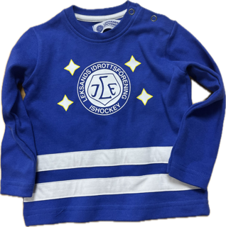 Sweatshirt baby blå/vit