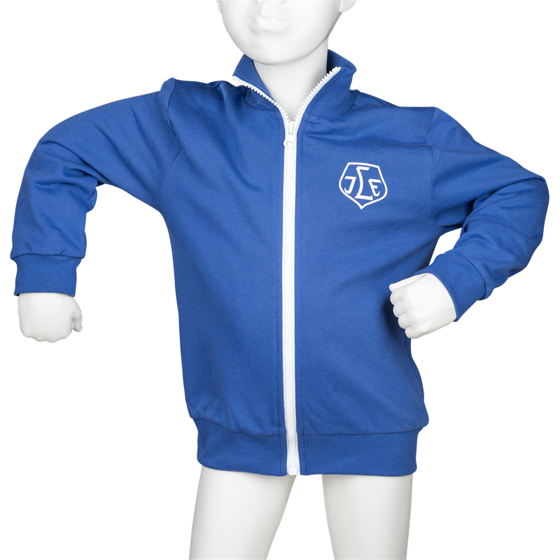 Zipjacka baby/barn royalblå