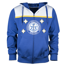 Ziphood blå/vit/gul