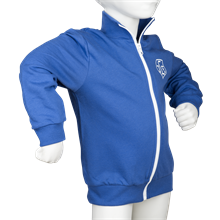 Zipjacka baby/barn royalblå