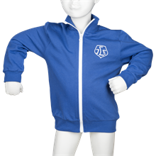 Zipjacka baby/barn royalblå
